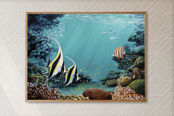 Original Coral Reef Art Print - As Fate Has It